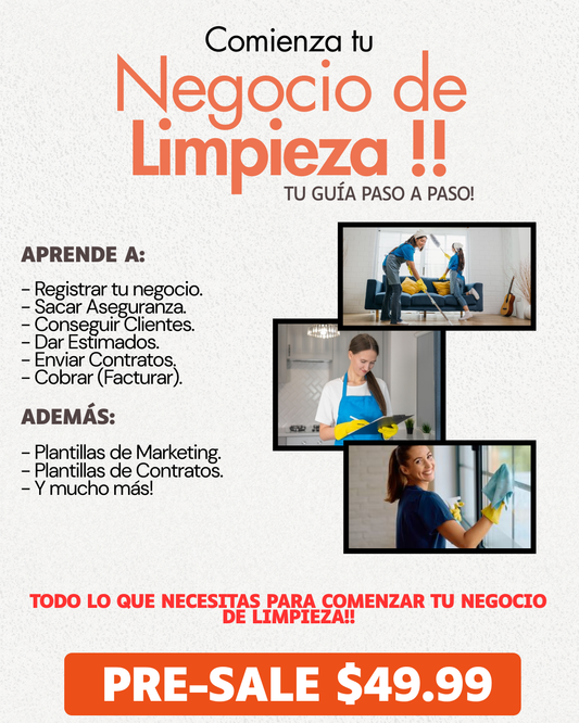 Guia (PDF) - Comienza tu negocio de limpieza!